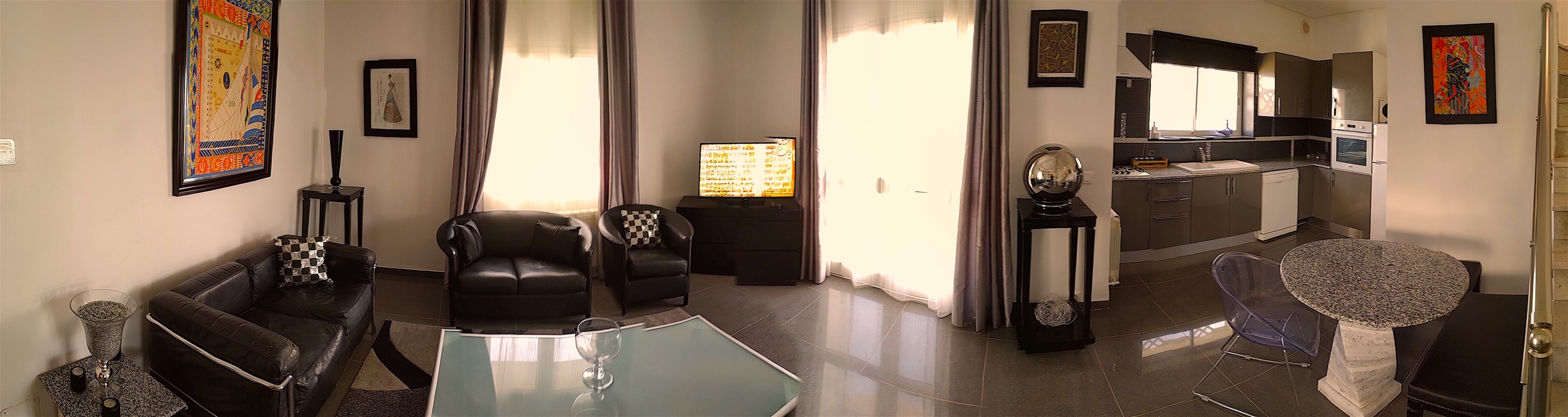 Appartement Nagi : 420 TND/132€ (du 01 octobre au 15 juin)           450 TND/138€ (du 16 juin au 30 septembre)